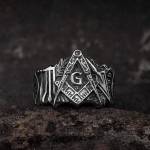 NNM пръстен Knights Templar Masonic - 29423455