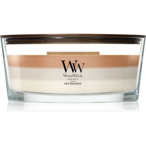 WoodWick Trilogy Café Macchiato ароматна свещ с дървен фитил 453.6 гр