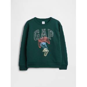 GAP Детски суитшърт с логото на GAP GAP | Zelen | Момчешки | XL