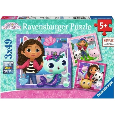 Ravensburger Puzzle Ravensburger Gabby's Dollhouse 3x49pc (10105659)