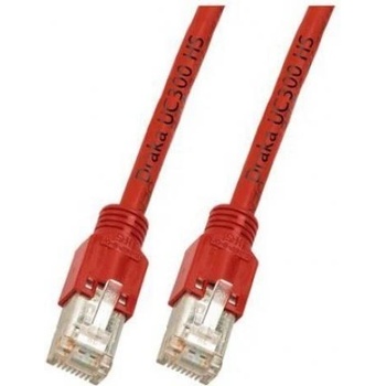 MegaC Пач корда Cat. 5e, S/FTP, 1.5 метра, Цвят: Червен (110242)