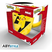 CurePink Keramický hrnek Pokémon Pikachu Pika!Pika!Pika! ABYMUGA340 400 ml