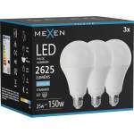 Mexen Nova 3x LED крушка E27, A95, 25W, Студен - 6500K, 2625 lm - L100-E27-2565-01x03 (L100-E27-2565-01x03)