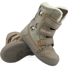 D.D.step Detské zimné topánky W068-42962A Baby pink