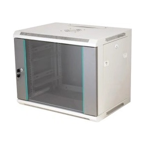 ALANTEC Сървърен шкаф Q-LANTEC 19" 15U 600x450 стъклена врата сив (SW-15U-600-450-N-DSJ-OP-RP-B-S)