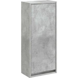 vidaXL Мивка за стена Бетонно сиво 35 x 20 x 81 см Инженерна дървесина (890763)