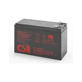 PowerWalker HR 1234W Battery 12V/9Ah 34W, 15 min-rate to 1.67V/cell Yuasa