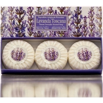 SA Fiorentino toskánska levanduľa prírodné rastlinné tuhé mydlo 3 x 100 g