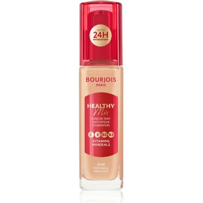 Bourjois Healthy Mix озаряващ хидратиращ фон дьо тен 24 часа цвят 51.5C Rose Vanilla 30ml