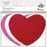 TITANUM Foam decorations hearts mix 12pcs