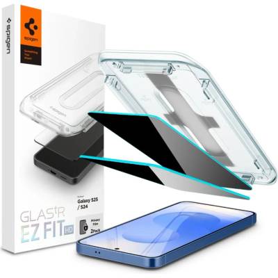 Spigen Glass tR EZ Fit HD (Privacy) 2 броя закалено защитно стъкло Samsung Galaxy S25 (AGL09308)
