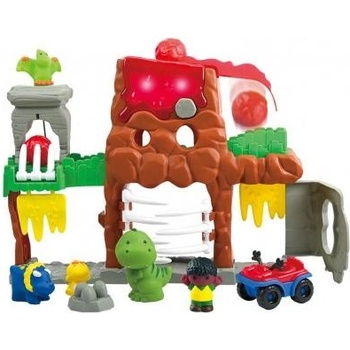 Teddies Комплект приключенски свят на динозаврите с аксесоари пластмаса на батерии със звук, светлина