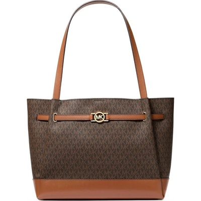 Michael Kors kabelka Reed large tote logo hnědá