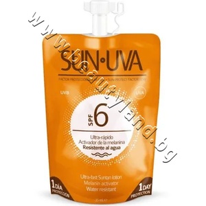 Diet Esthetic Лосион Diet Esthetic SUN UVA SPF 6 Ultra Fast Suntan Lotion, p/n DE-50811 - Слънцезащитен мини-лосион за тяло, меланин-активатор с нисък защитен фактор (DE-50811)