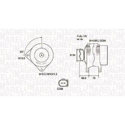 Alternátor MAGNETI MARELLI 063732051010