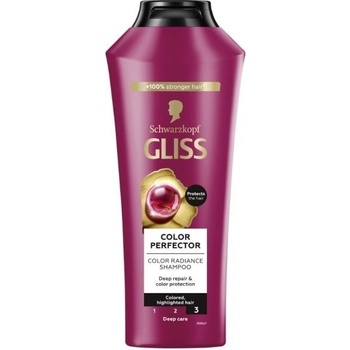 Gliss Kur Gliss šampón Color Perfector pre farbené vlasy 400 ml šampón