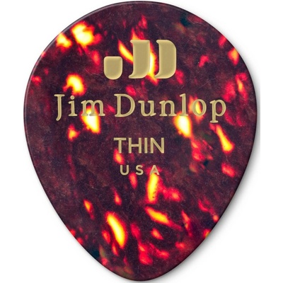 Dunlop 485-05 Celluloid Shell Teardrop Pick - trsátko (různé tvrdosti), barva Shell Trsátko - tvrdost: Thin