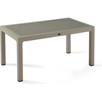 Novussi Градинска маса със стъклен плот Novussi Wood, 90x150 см, капучино (NVS-033-09/09S)