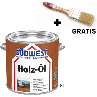 Südwest Holz-Öl 5 l pieskovo šedá