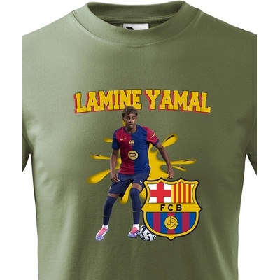 Dětské tričko Lamine Yamal Military Canvas Dětské tričko Bezvatriko.cz 2758