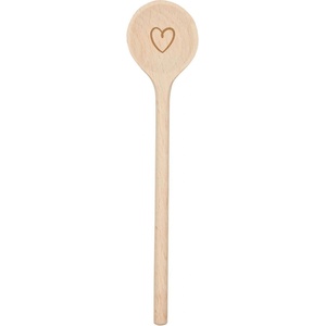Goki Дървена лъжица Goki - Сърце, 20 cm (51487) - baby