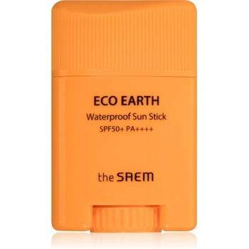 The Saem Eco Earth Waterproof voděodolný opalovací krém na obličej v tyčince SPF50+ 17 g