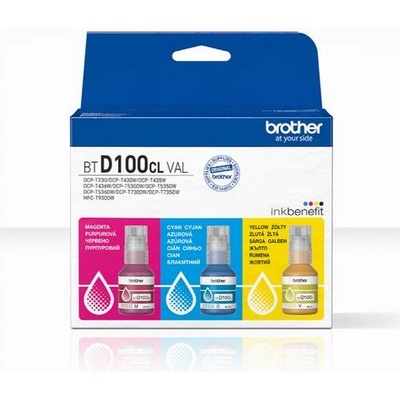 Brother Консуматив, Brother BTD100CLVAL Brother Coloured Multipack Ink Bottles (BTD100CLVAL)