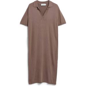 Armedangels Дамска рокля ARMEDANGELS Women's Fine Polo Knit Dress - Walnut Cream (134-1873-0213)