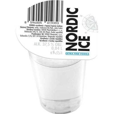 Vodka Nordic Ice Panák 37,5% 0,04 l (holá láhev)