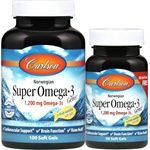 Carlson Labs Norwegian Super Omega-3 Gems 1200 mg [100+30 Гел капсули]