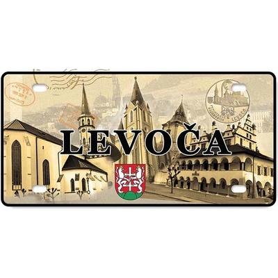 Mesto Levoča old - ceduľa 30cm x 20cm Plechová tabuľa