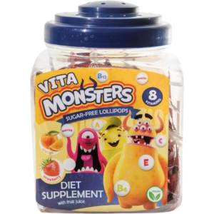 Vita Monsters Близалки с витамини без захар Monsters, 100 броя, Vita