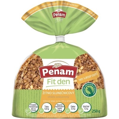 Penam Fit den Žitno-slunečnicový Chléb celozrnný 250 g