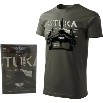 Triko Junkers Ju 87 STUKA ŠEDOZELENÉ