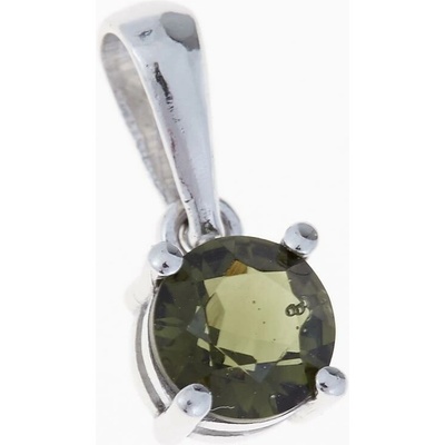 My Moldavite Stříbrný přívěsek s vltavínem 1137