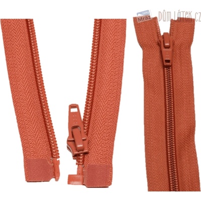 YKK Zips špirálový deliteľný tehlový 50 cm