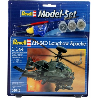Revell vrtulníku 64046 AH64D Longbow Apache Set včetně 1:144