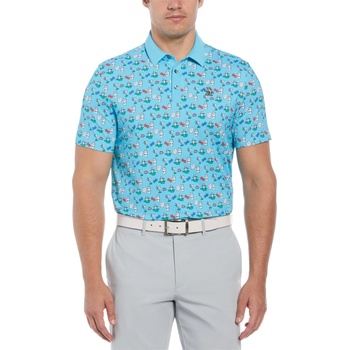 Image 1 of Original Penguin Golf Блуза с яка Original Penguin Golf Men's Short-Sleeve Performance Polo Shirt - Blue Atoll