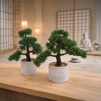 Umělá bonsai, sada 2 ks