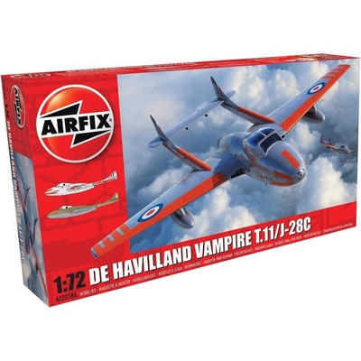 Airfix deHavilland Vampire T.11 J 28C Classic Kit letadlo A02058A 1:72