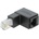 Delock RJ45 адаптер мъжки 90 градуса надолу RJ45 гнездо, Cat. 6 UTP