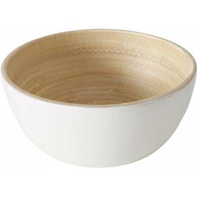 Boltze Miaka na servírování pokrmů bambusová bílá Bowl Bambo 10 x 4,7 cm