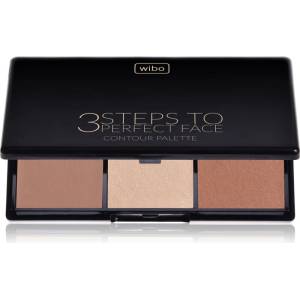 Wibo 3 Steps To Perfect Face Dark контурираща палитра за лице за лице 10 гр