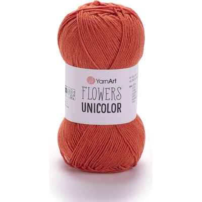 Yarn Art Flowers Unicolor 761 cihlově oranžová