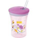 Nuk EVOLUTION Action Cup Чаша 230мл. със сламка, 12+ мес. Лилава (10255600)