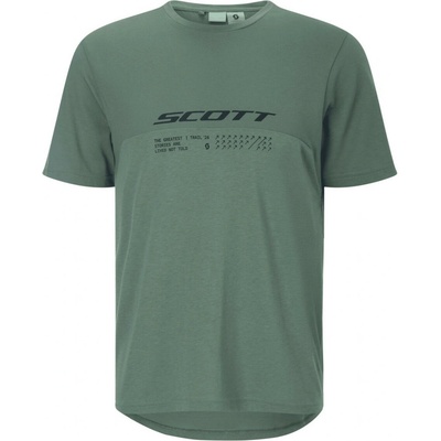Scott Tee M's Vertic DRI SS tmavozelená