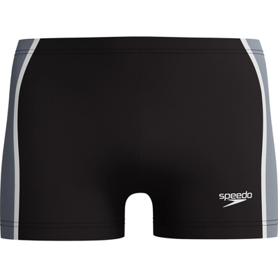 Speedo pánske plavky Solid Splice Aquashort čierne/sivé