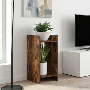 vidaXL Стойка за растения Опушен дъб 30 x 30 x 60 cm (899602)
