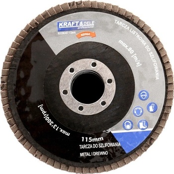 Kraft & Dele Brusný lamelový kotouč 115 mm P 60 KD961 10 ks