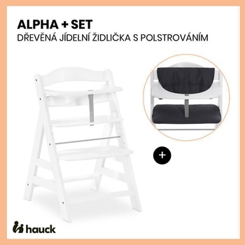 Hauck Alpha+ dřevěná white